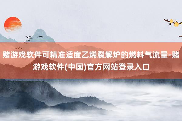 赌游戏软件可精准适度乙烯裂解炉的燃料气流量-赌游戏软件(中国)官方网站登录入口