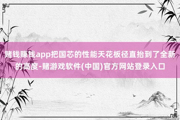 赌钱赚钱app把国芯的性能天花板径直抬到了全新的高度-赌游戏软件(中国)官方网站登录入口